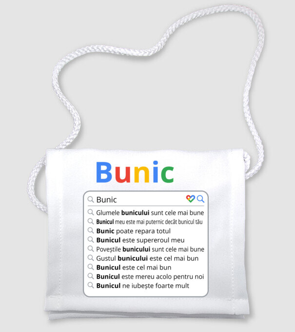 căutare Google Bunic model alb pe tricou