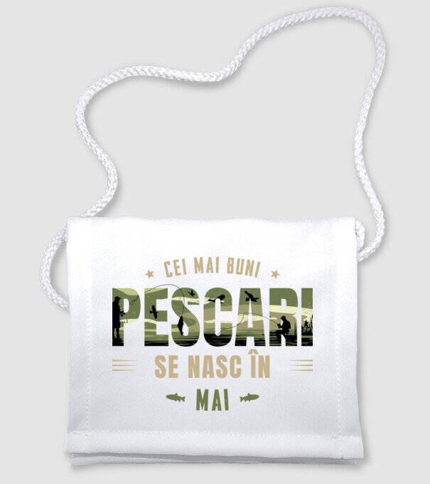 Cei mai buni pescari se nasc în mai model alb pe tricou