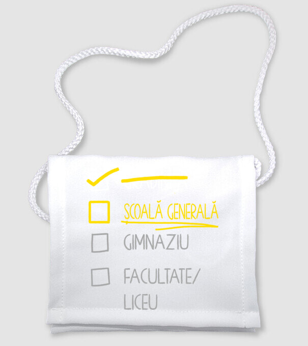 Cheklist educație - grădiniță negru model alb pe tricou