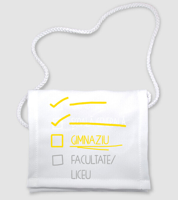 Cheklist educație - Școala primară negru model alb pe tricou