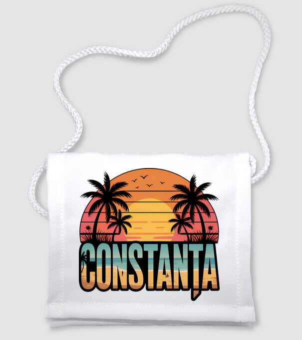 Constanța model alb pe tricou