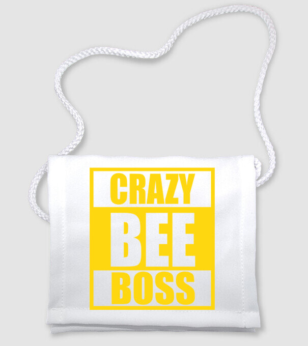Crazy bee boss model alb pe tricou