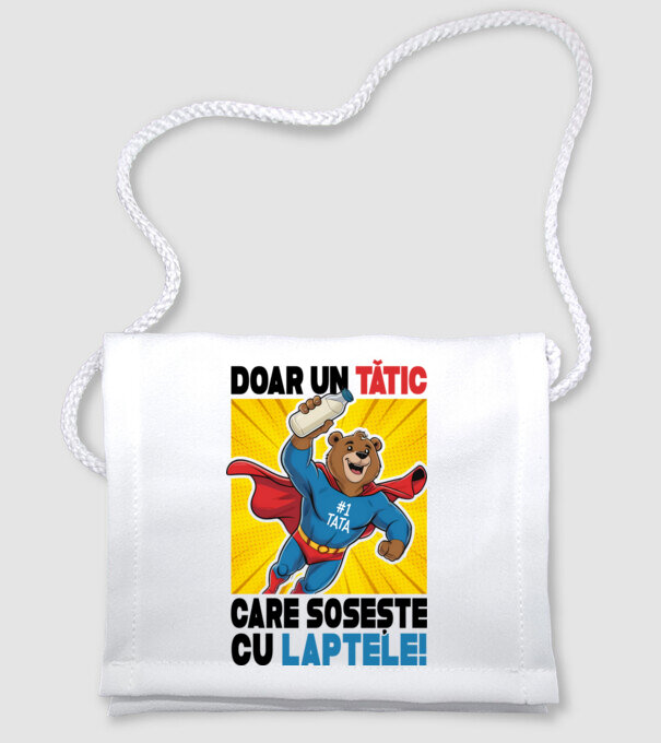 Doar un Tătic Care sosește cu laptele model alb pe tricou