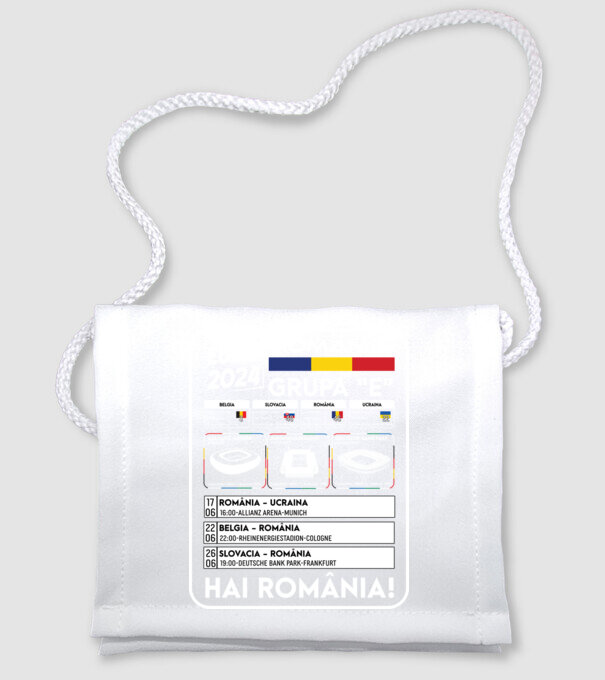 Fotbal Calendar Euro 2024 model alb pe tricou