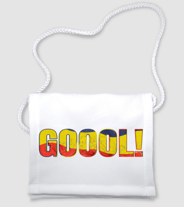 GOOOL model alb pe tricou