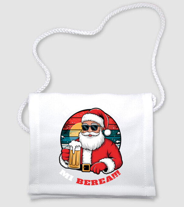 Ho ho ține mi berea! Negru model alb pe tricou