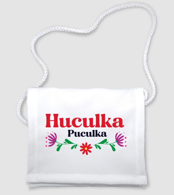 Huculka Puculka model alb pe tricou