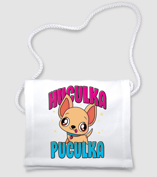Huculka Puculka chivava model alb pe tricou