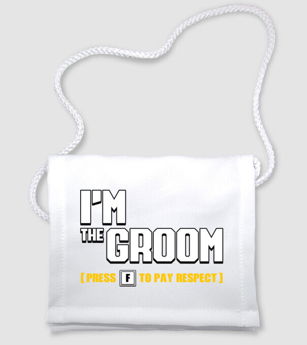 I'm the Groom model alb pe tricou