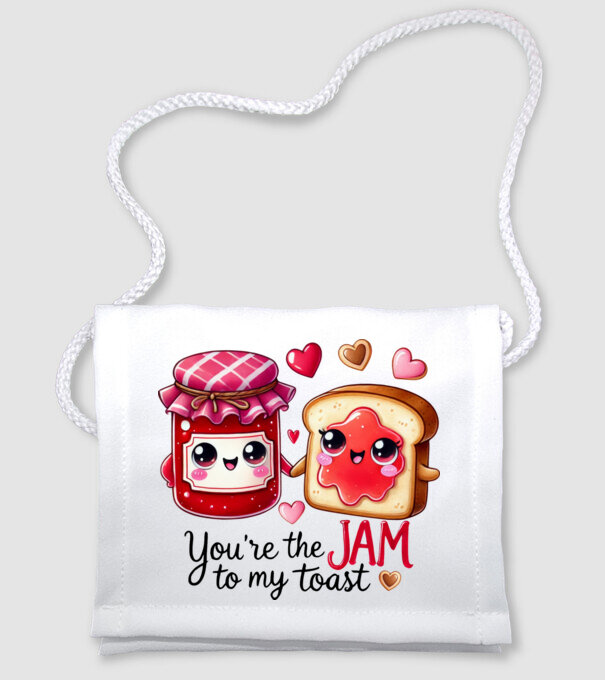 Jam to my Toast model alb pe tricou