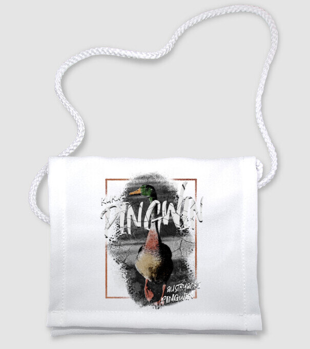 Kurwa pingwin model alb pe tricou
