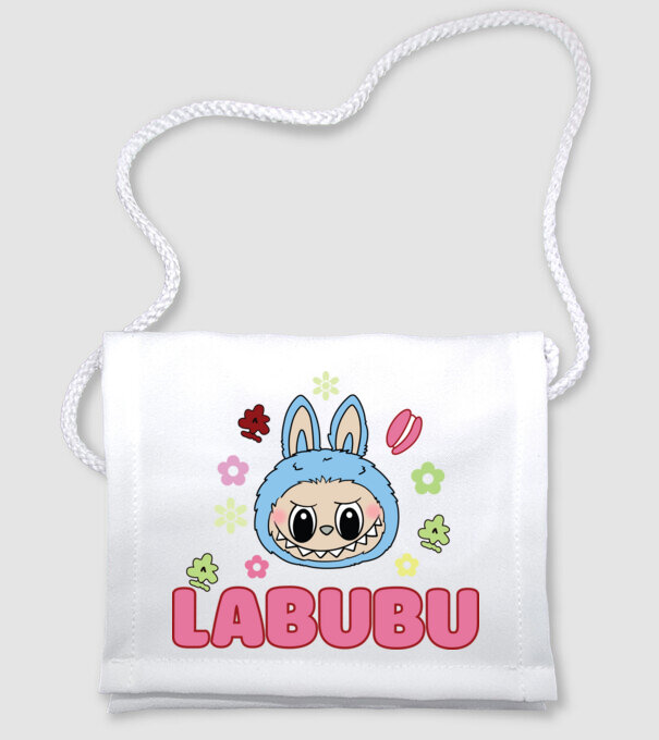 Labubu model alb pe tricou