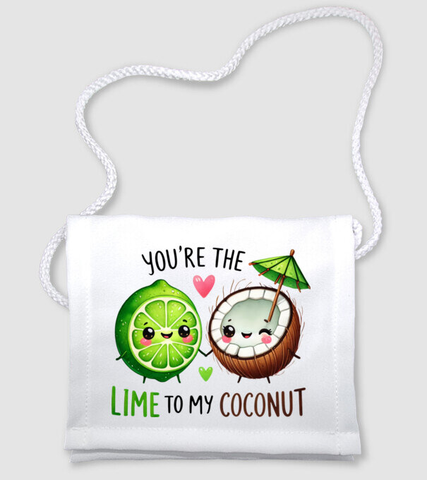 Lime to my Coconut model alb pe tricou