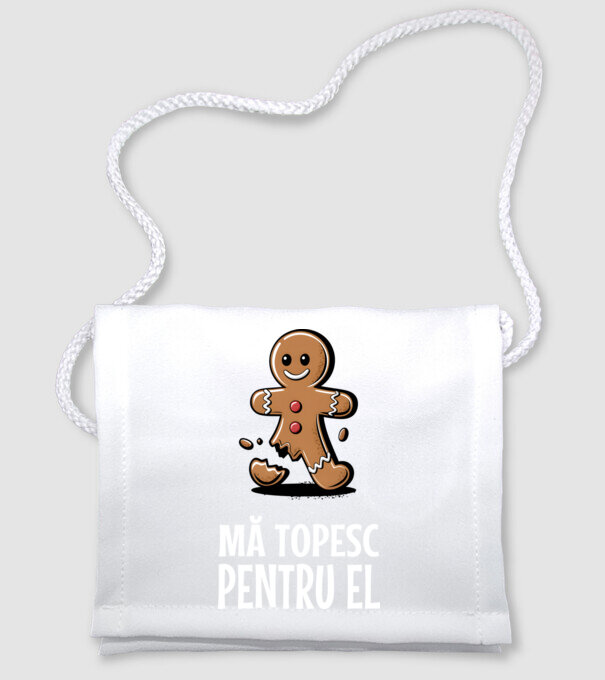Mă topesc pentru el Negru model alb pe tricou