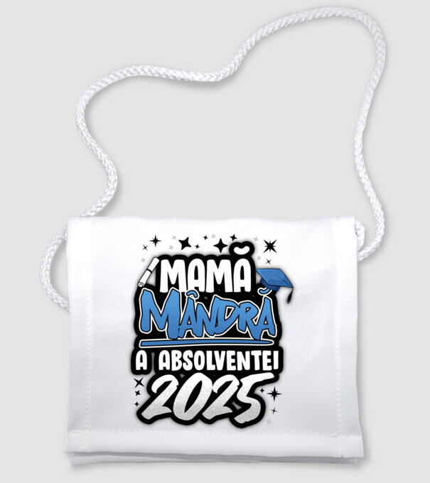 Mamă Mândră a absolventei model alb pe tricou