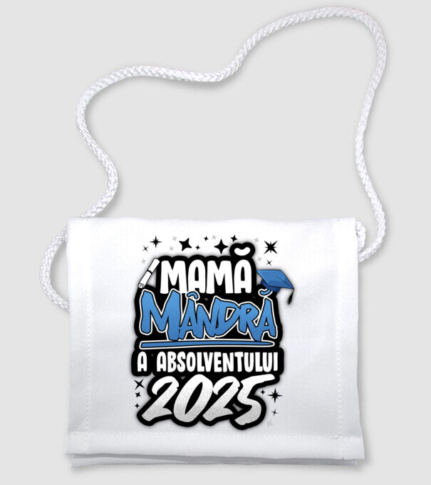 Mamă Mândră a absolventului model alb pe tricou