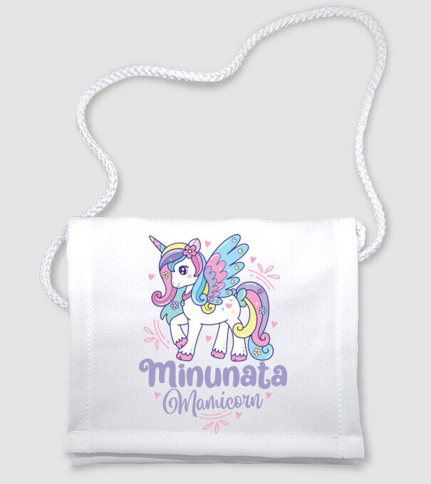 Minunata Mamicorn model alb pe tricou