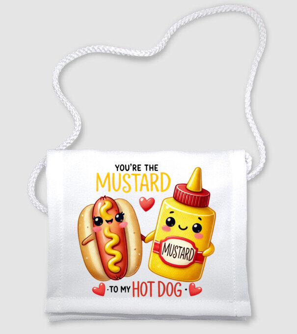 Mustard to my Hot Dog model alb pe tricou