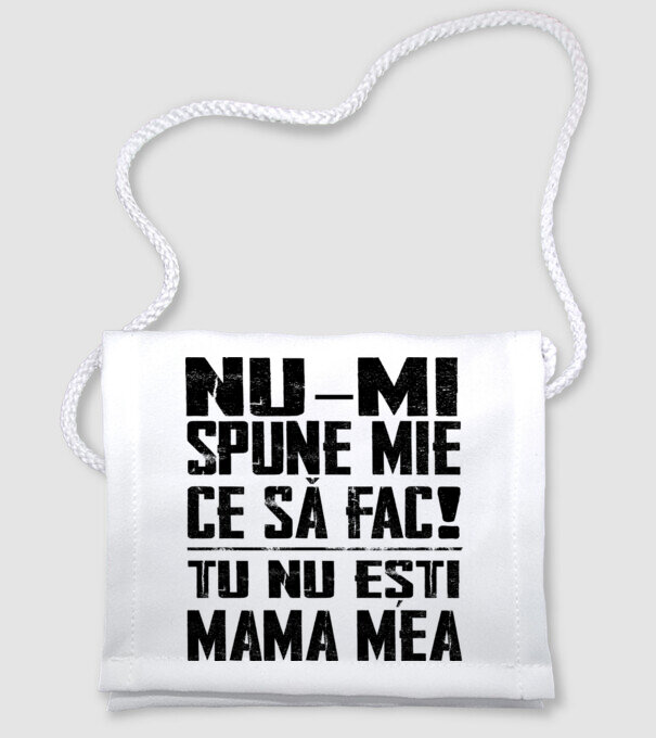 ne-mondd-meg-mit-csinaljak-ANYA-FEKETE-RO model alb pe tricou