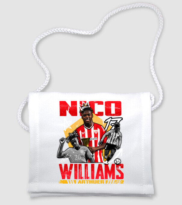 Nico Williams tribute model alb pe tricou