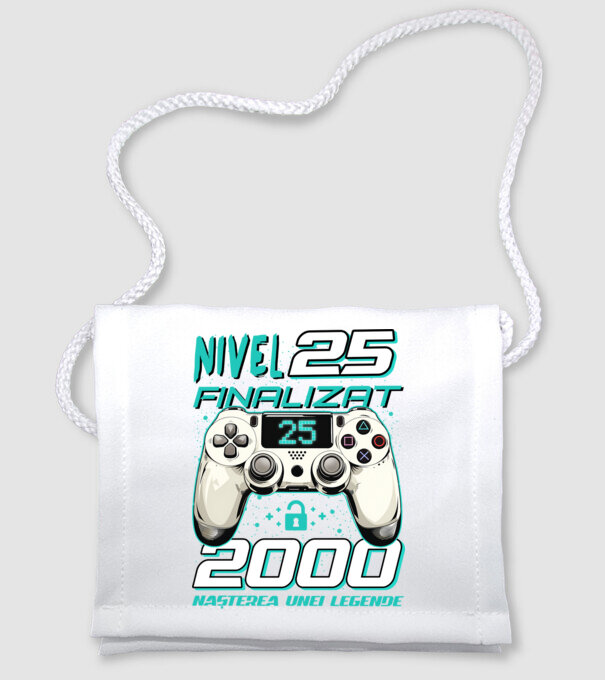 Nivel finalizat 25 2000 model alb pe tricou