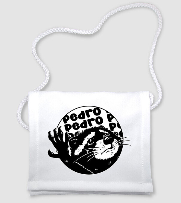 Pedro circle model alb pe tricou