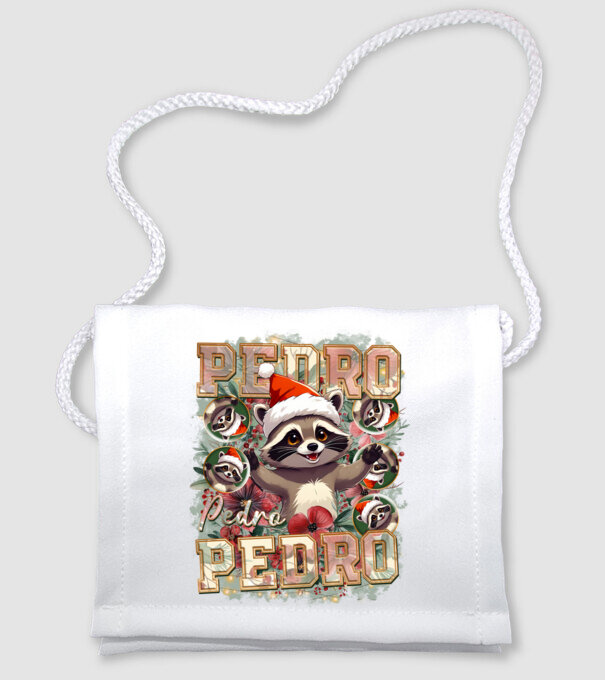 Pedro pedro flower xmas model alb pe tricou