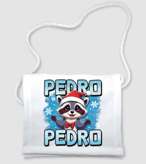 Pedro pedro retro xmas model alb pe tricou