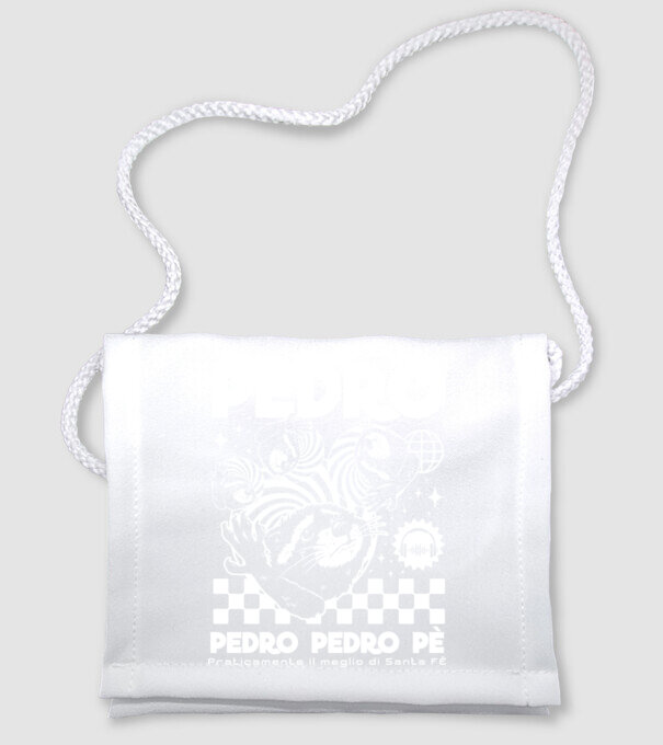 Pedro techno model alb pe tricou
