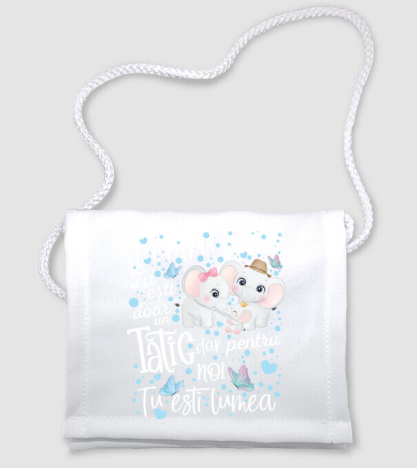 Pentru lume tu ești doar un Tătic dar pentru NOI TU ești lumea model alb pe tricou