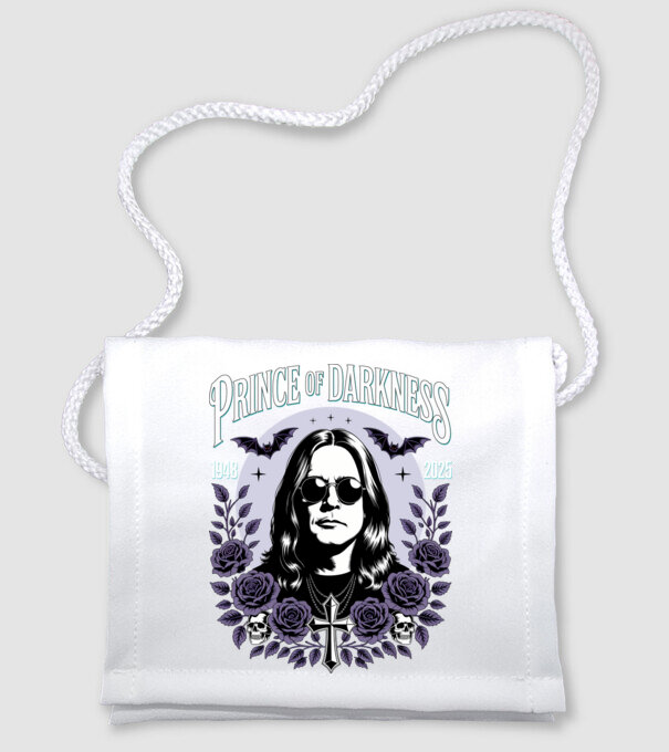 Prince of Darkness model alb pe tricou