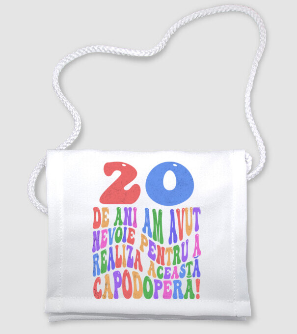 Realiza această capodoperă 20 model alb pe tricou