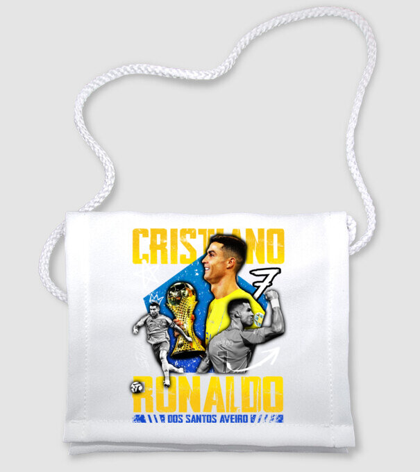 Ronaldo tribute model alb pe tricou