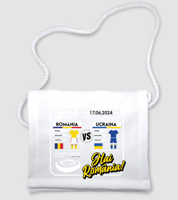 ROU-UKR euro 2024 calendar model alb pe tricou