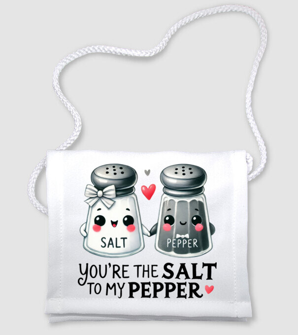 Salt to my Pepper model alb pe tricou