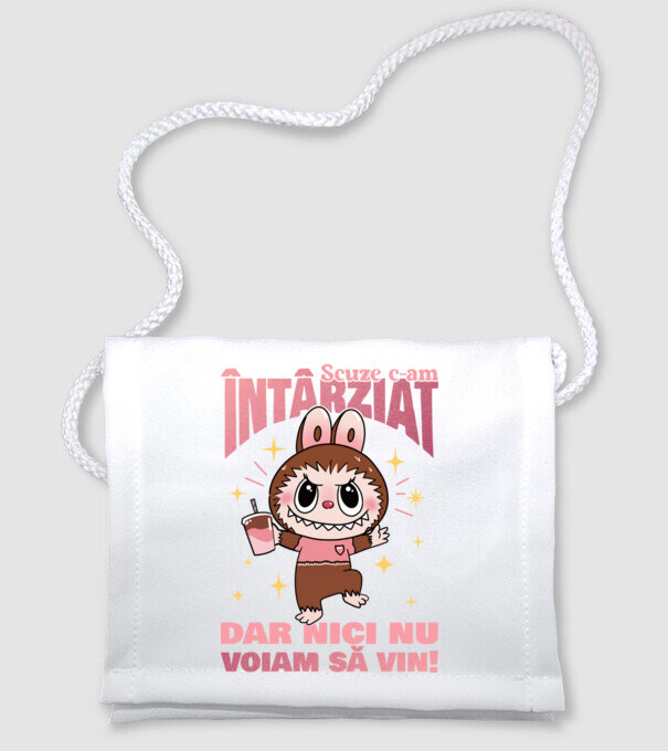 Scuze c-am întârziat model alb pe tricou