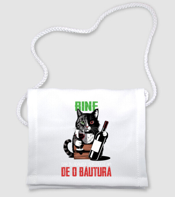 sunt bun pentru o băutură Negru model alb pe tricou