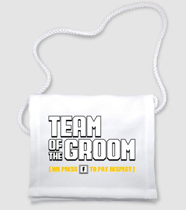 Team of the Groom model alb pe tricou