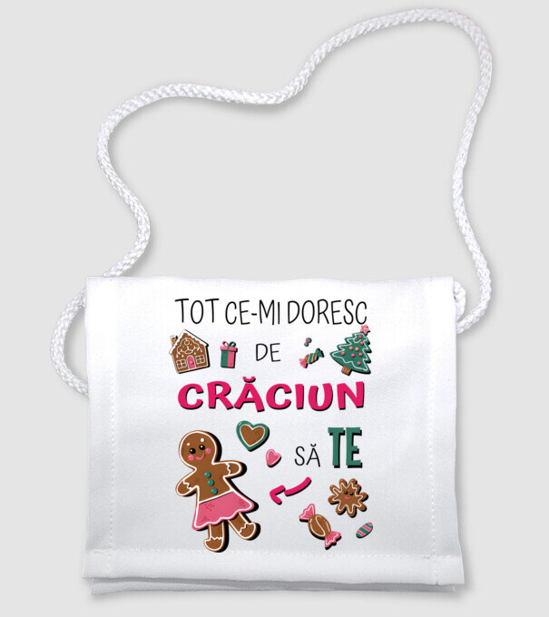 Tot ce-mi doresc de Crăciun să TE Femei alb model alb pe tricou
