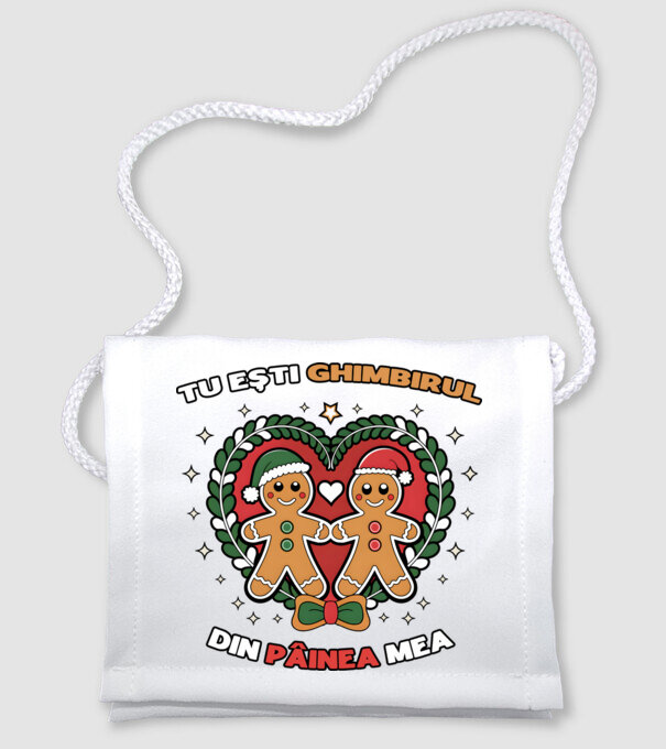 Tu ești ghimbirul din păinea mea model alb pe tricou