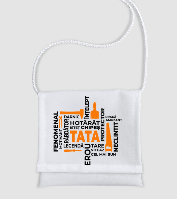 Acronimele tatălui model alb pe tricou