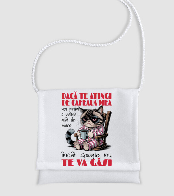 atinge cafeaua mea și nici măcar Google nu te va găsi Alb model alb pe tricou