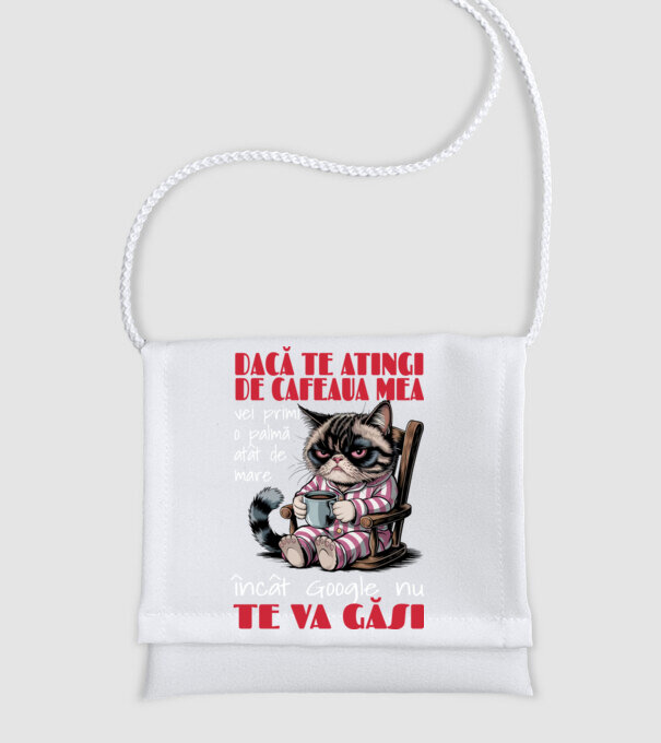 atinge cafeaua mea și nici măcar Google nu te va găsi Negru model alb pe tricou