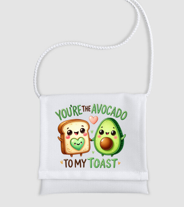Avocado to my Toast model alb pe tricou