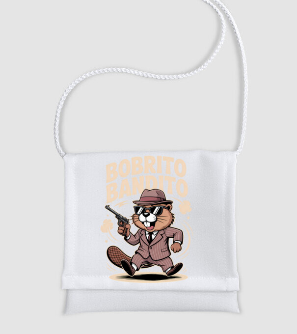 Bobrito Bandito model alb pe tricou