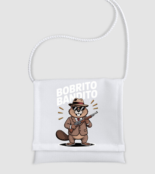 Bobrito Bandito model alb pe tricou