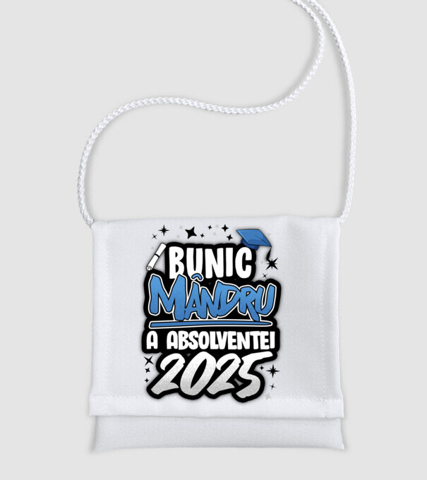 Bunic MÂNDRU a absolventei model alb pe tricou