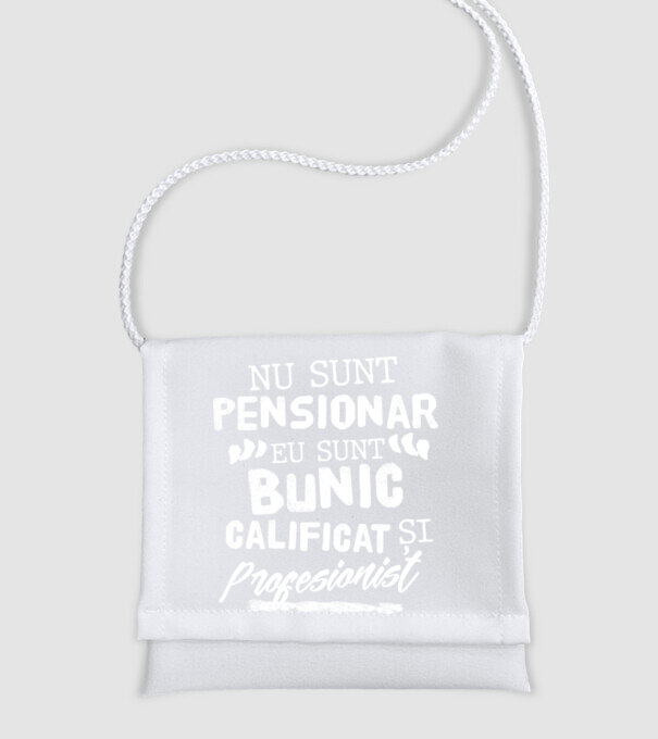 Bunicul profesionist model alb pe tricou