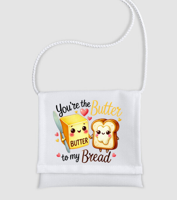 Butter to my Bread model alb pe tricou