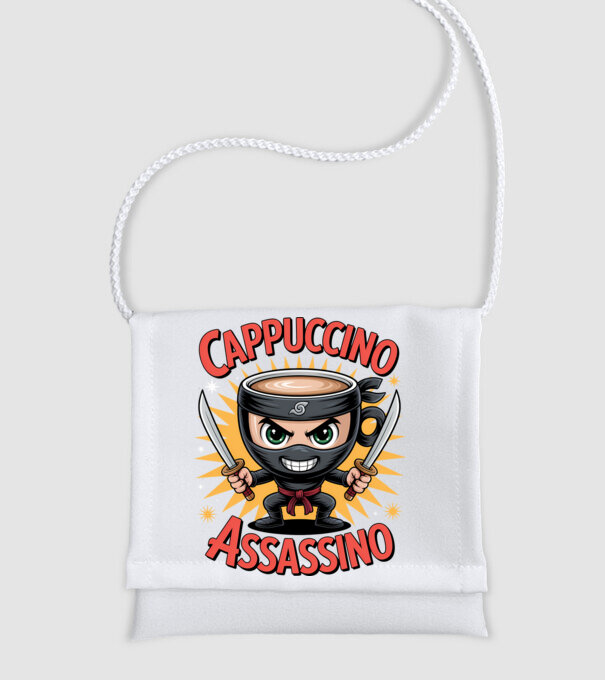 Cappuccino Assasino model alb pe tricou